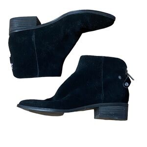 Dolce Vita Size 8 Black Suede Ankle Boots